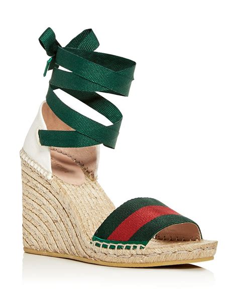 gucci espadrilles open toe|Gucci espadrille sandals.